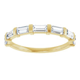 14K Yellow Gold 3/4 CTW Lab-Grown Diamond Anniversary Band