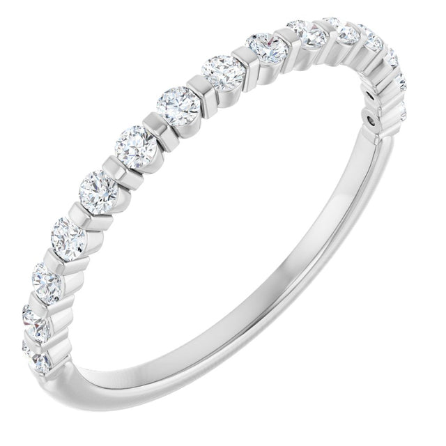 14K White 1/5 CTW Natural Diamond Anniversary Band