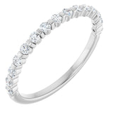 14K White 1/5 CTW Natural Diamond Anniversary Band