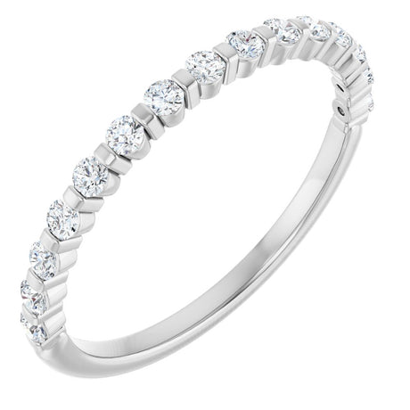 14K White 1/5 CTW Natural Diamond Anniversary Band