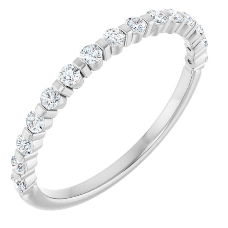 14K White Gold 1/4 CTW Natural Diamond Anniversary Band