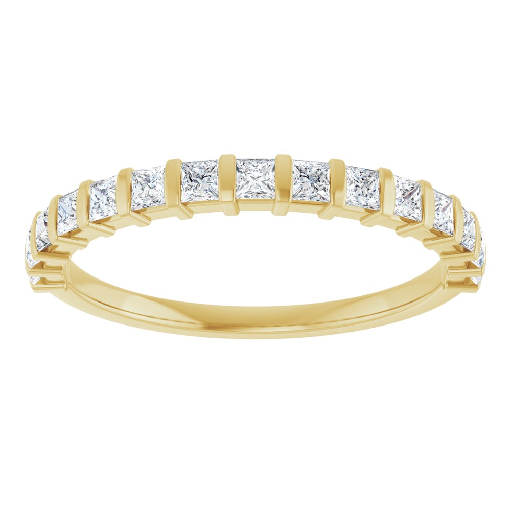 14K Yellow 1/2 CTW Natural Diamond Anniversary Band