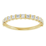 14K Yellow 1/2 CTW Natural Diamond Anniversary Band