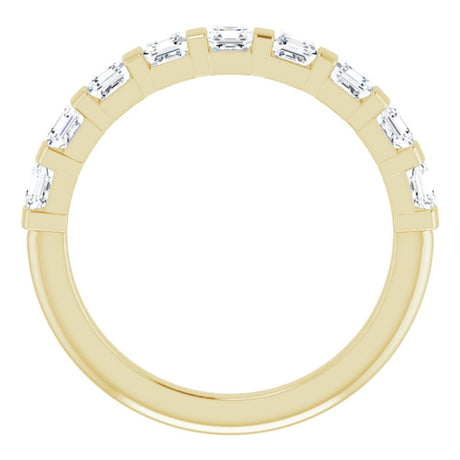 14K Yellow Gold 9/10 CTW Natural Diamond Anniversary Band