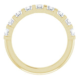 14K Yellow Gold 9/10 CTW Natural Diamond Anniversary Band
