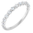 14K White Gold 1/3 CTW Natual Diamond Anniversary Band
