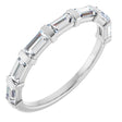 14K White Gold 3/4 CTW Natual Diamond Anniversary Band