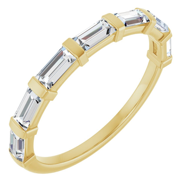 14K Yellow Gold 3/4 CTW Lab-Grown Diamond Anniversary Band