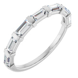 14K White Gold 3/4 CTW Natural Diamond Anniversary Band