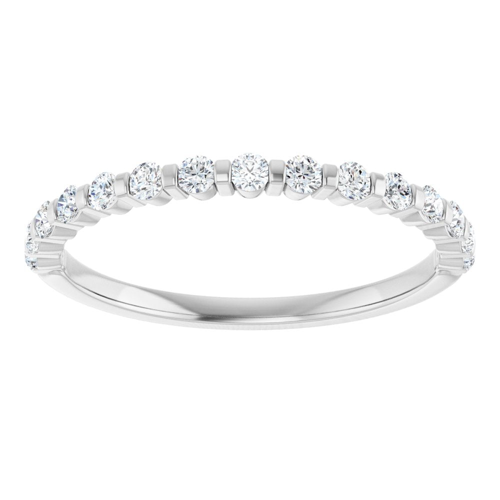 14K White 1/5 CTW Natural Diamond Anniversary Band