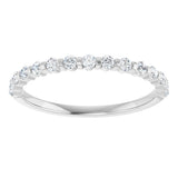 14K White Gold 1/4 CTW Natural Diamond Anniversary Band