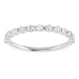 14K White Gold 1/3 CTW Natual Diamond Anniversary Band