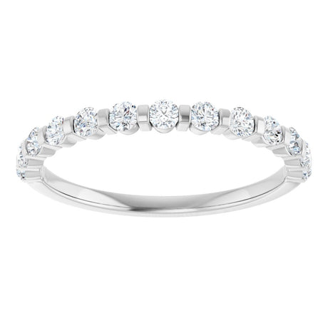 14K White Gold 1/3 CTW Natual Diamond Anniversary Band