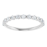 14K White Gold 1/3 CTW Natural Diamond Anniversary Band