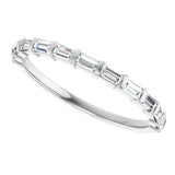 14K White 1/5 CTW Natural Diamond Anniversary Band