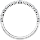 14K White Gold 1/3 CTW Natural Diamond Anniversary Band