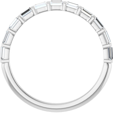 14K White 1/4 CTW Natual Diamond Anniversary Band