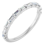 14K White 1/4 CTW Natual Diamond Anniversary Band