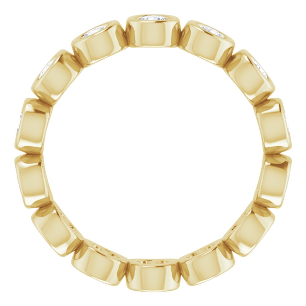 14K Yellow 7/8 CTW Lab-Grown Diamond  Eternity Band