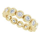 14K Yellow 7/8 CTW Lab-Grown Diamond  Eternity Band