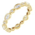 14K Yellow 3/8 CTW Natural Diamond Eternity Band Size 6