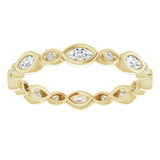 14K Yellow 3/8 CTW Natural Diamond Eternity Band