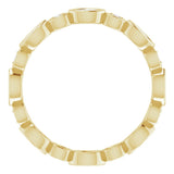 14K Yellow 3/8 CTW Natural Diamond Eternity Band