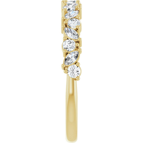 14K Yellow Gold 1/2 CTW Lab-Grown Diamond Anniversary Band