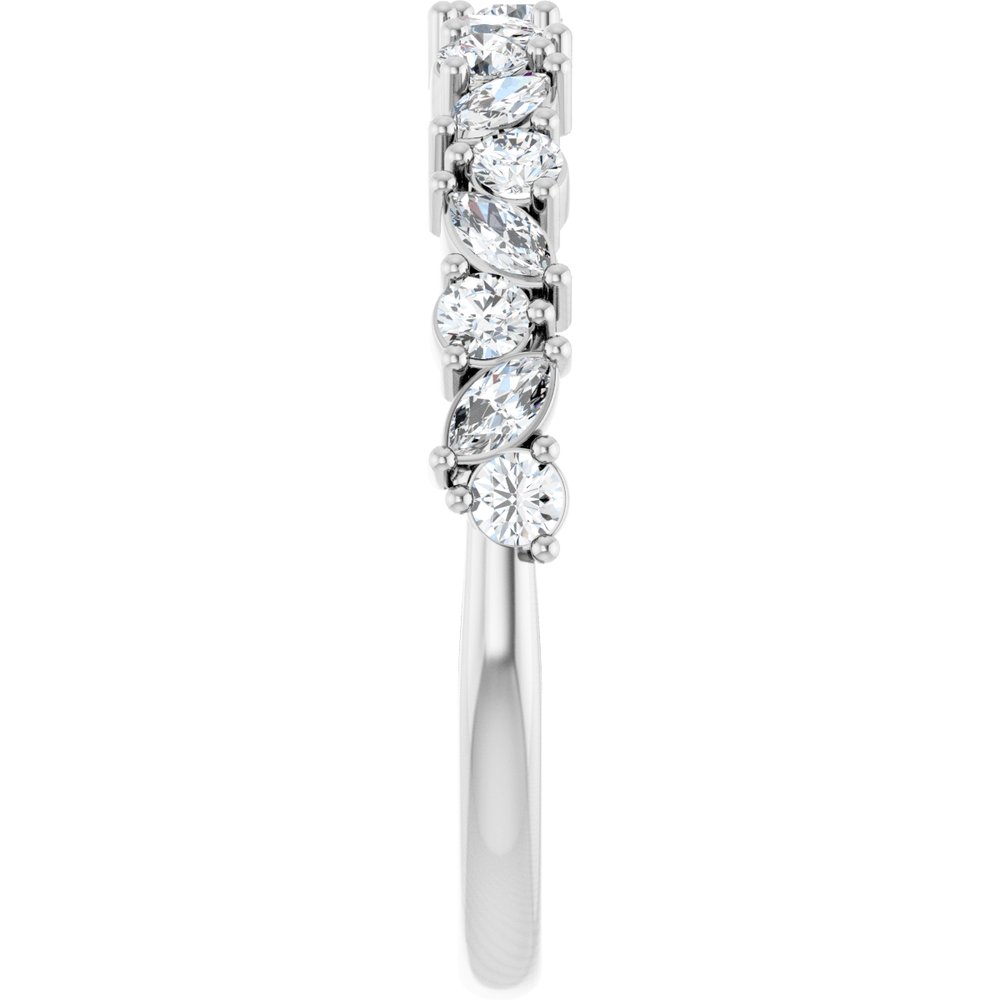 Platinum 1/2 CTW Lab-Grown Diamond Anniversary Band