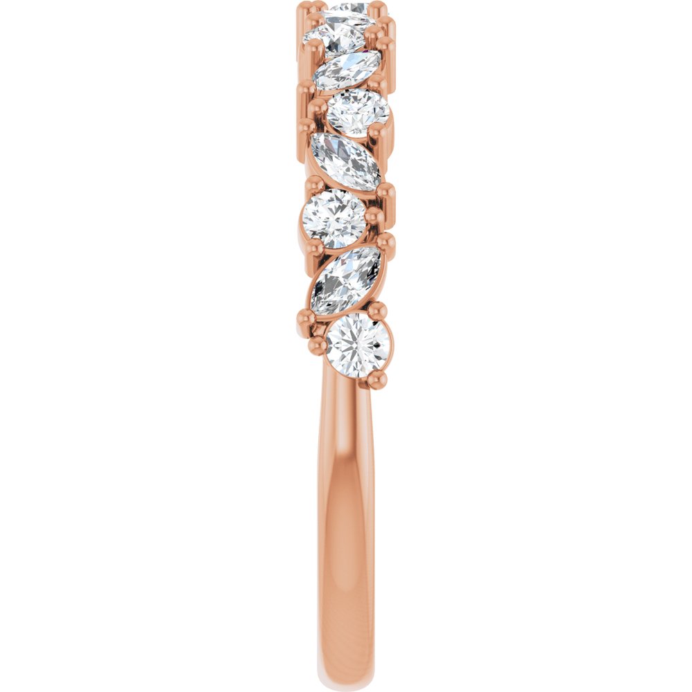 14K Rose Gold 1/2 CTW Lab-Grown Diamond Anniversary Band