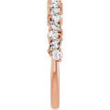 14K Rose Gold 1/2 CTW Lab-Grown Diamond Anniversary Band