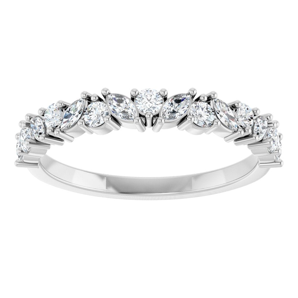Platinum 1/2 CTW Lab-Grown Diamond Anniversary Band