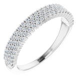 14K White 1/3 CTW Natural Diamond Anniversary Band