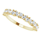 14K Yellow 1/2 CTW Lab-Grown Diamond Anniversary Band