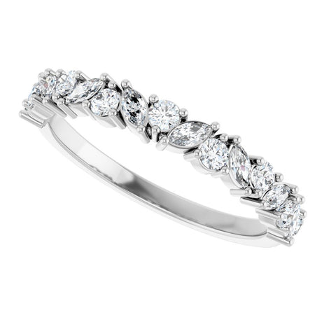14K White Gold 1/2 CTW Lab-Grown Diamond Anniversary Band