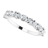 14K White 1/2 CTW Lab-Grown Diamond Anniversary Band