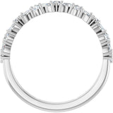 14K White Gold 1/2 CTW Natural Diamond Anniversary Band