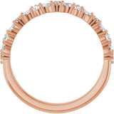 14K Rose Gold 1/2 CTW Lab-Grown Diamond Anniversary Band