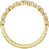 14K Yellow Gold 1/2 CTW Lab-Grown Diamond Anniversary Band