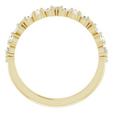 14K Yellow 1/2 CTW Lab-Grown Diamond Anniversary Band