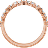 14K Rose Gold 1/2 CTW Lab-Grown Diamond Anniversary Band