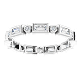 Platinum 3/8 CTW Natural Diamond Eternity Band Size 6
