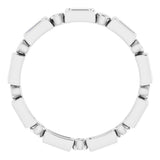Platinum 3/8 CTW Natural Diamond Eternity Band Size 6