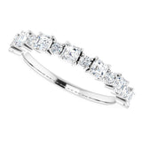 14K White Gold 3/4 CTW Natural Diamond Anniversary Band