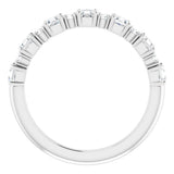 14K White Gold 3/4 CTW Natural Diamond Anniversary Band