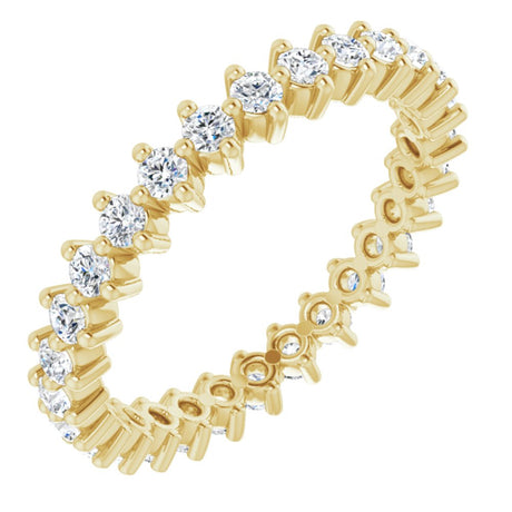 14K Yellow 1/2 CTW Natural Diamond Eternity Band
