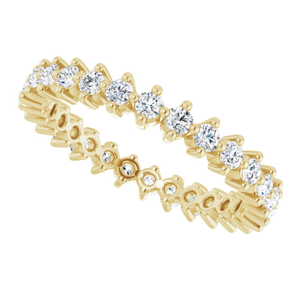 14K Yellow Gold 1/2 CTW Natural Diamond Eternity Band
