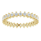 14K Yellow Gold 1/2 CTW Natural Diamond Eternity Band
