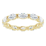 14K Yellow Gold 1 1/3 CTW Lab-Grown Diamond Eternity Band Size 4