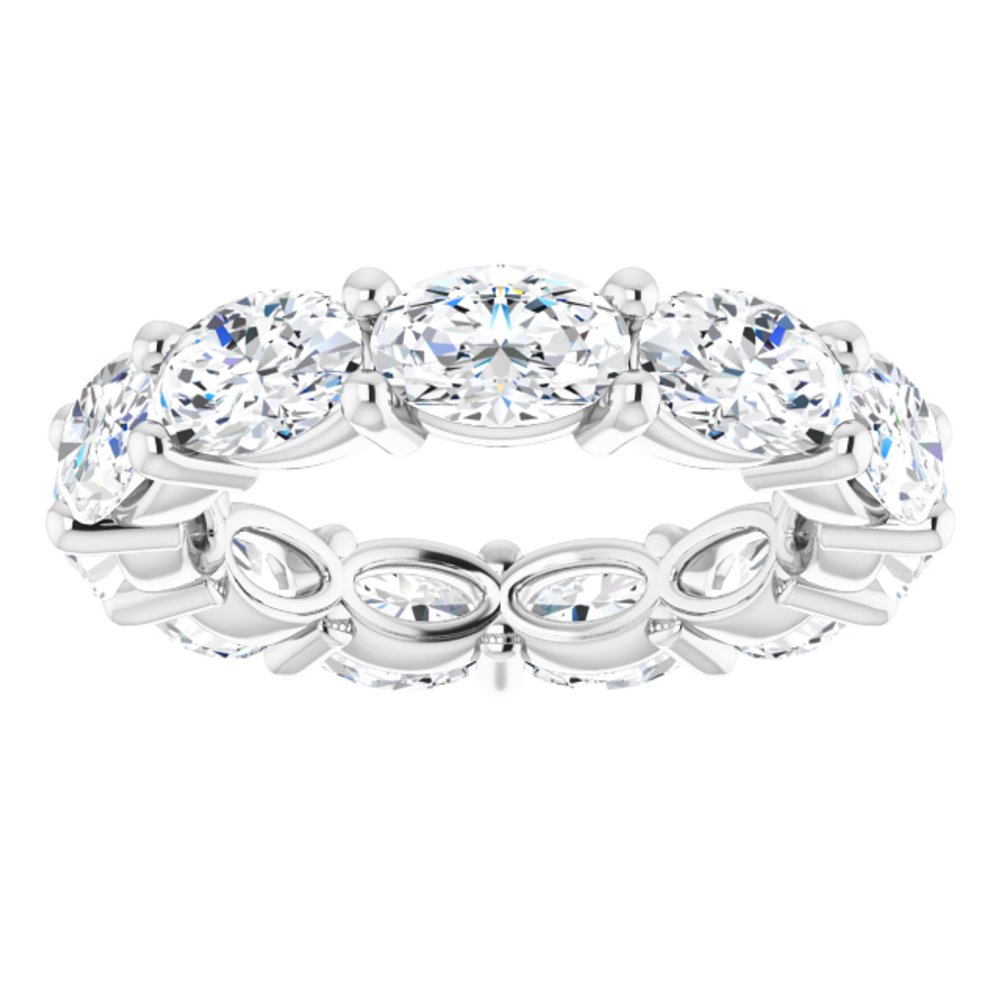 14K White Gold 4 CTW Lab-Grown Diamond Eternity Band